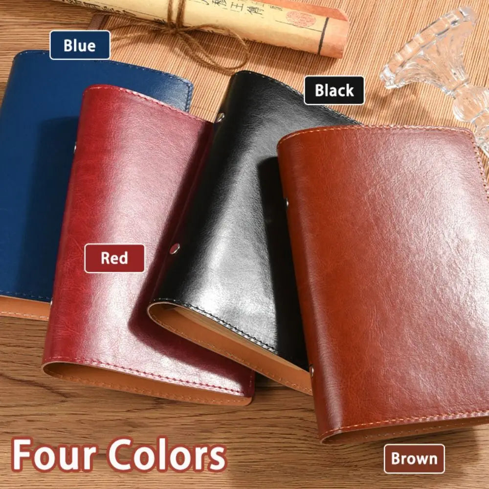 Vintage A5/A6 Notebook Loose-leaf Detachable Shell Diary Book PU Leather Travel Journal School Office